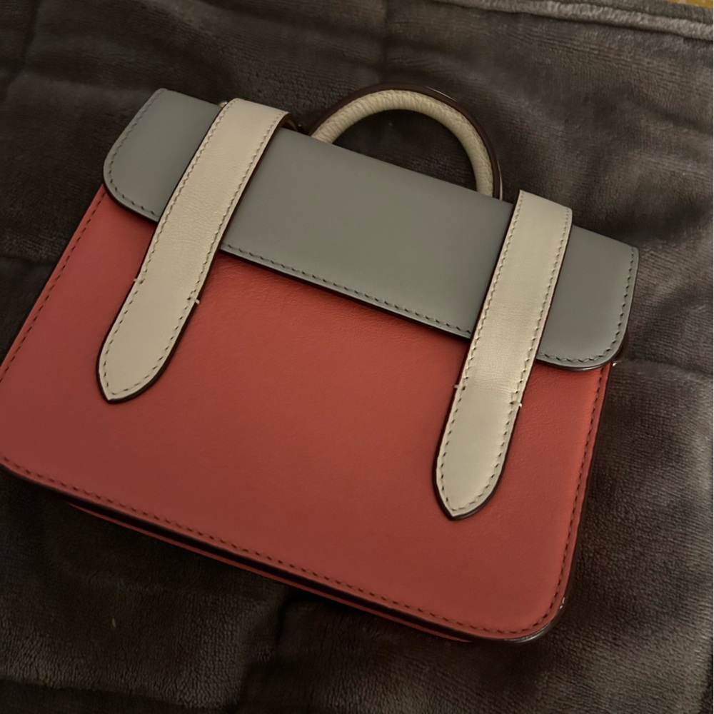 Strathbery Small Crossbody Bag Pink and Gray